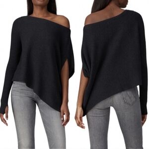 KF/Kaufman Franco Collective One Shoulder Ribbed Knit Sweater